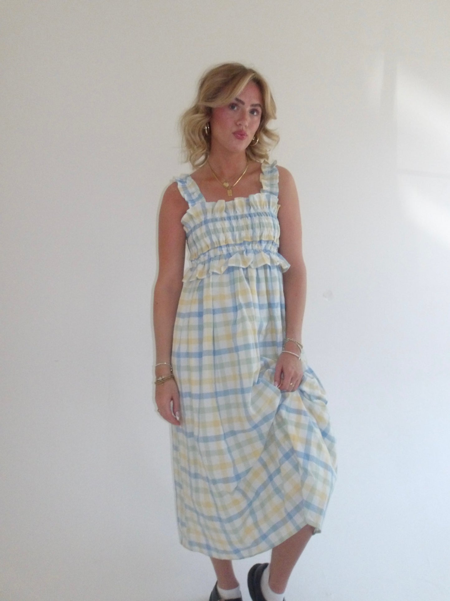 Sunday Gingham Picnic Dress