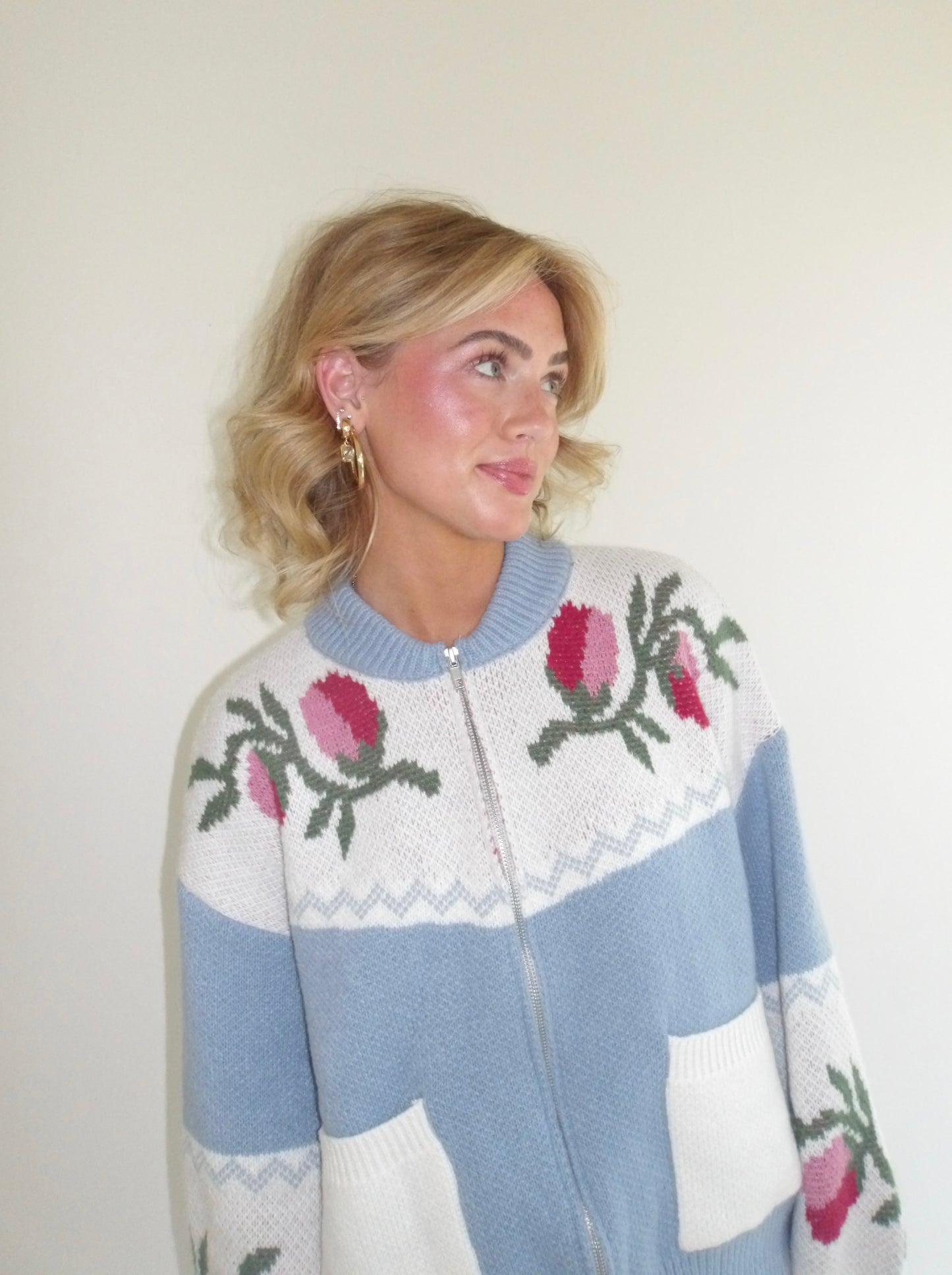 Riot Slouchy Girl Sweater in Tulip