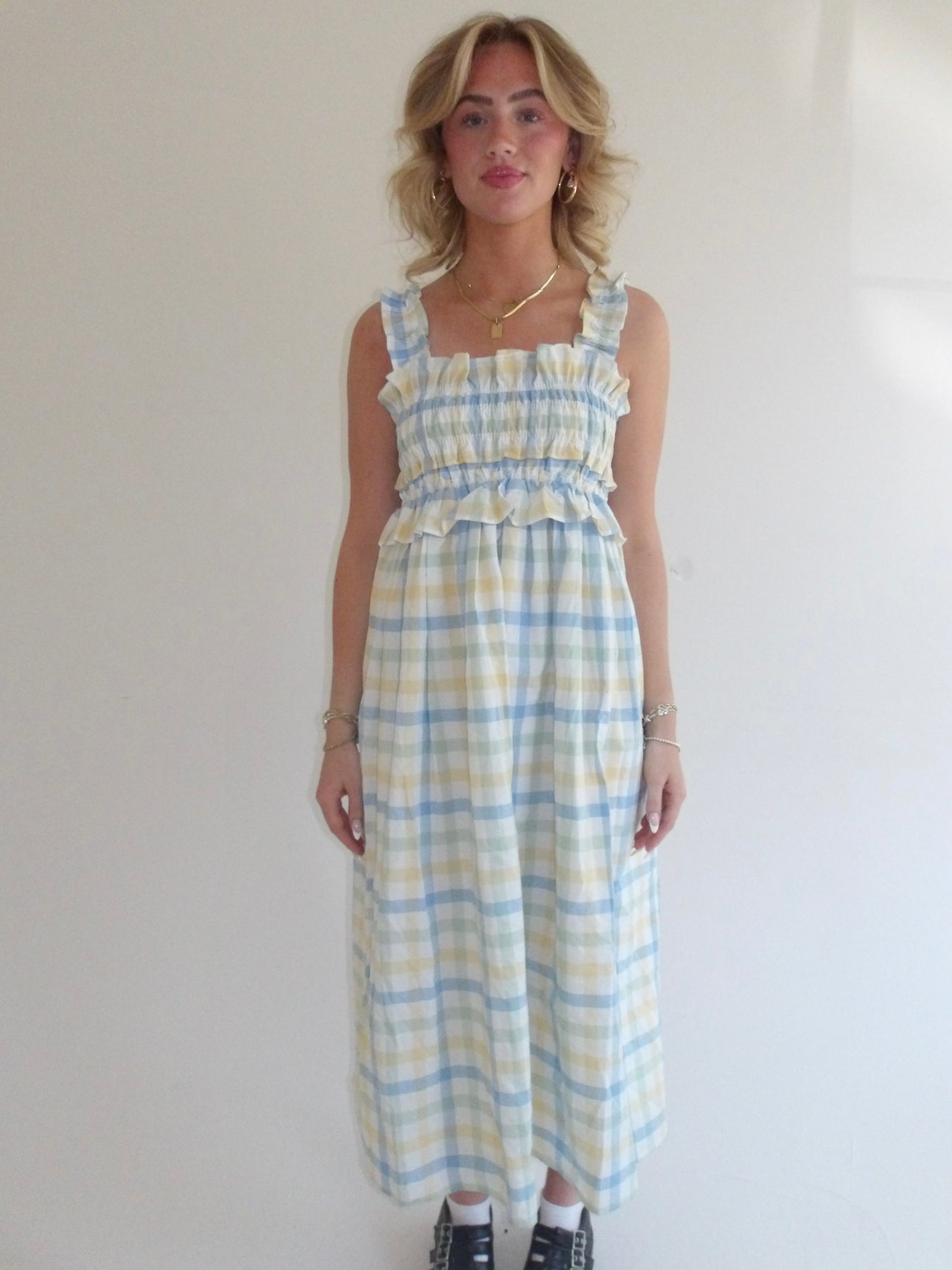 Sunday Gingham Picnic Dress