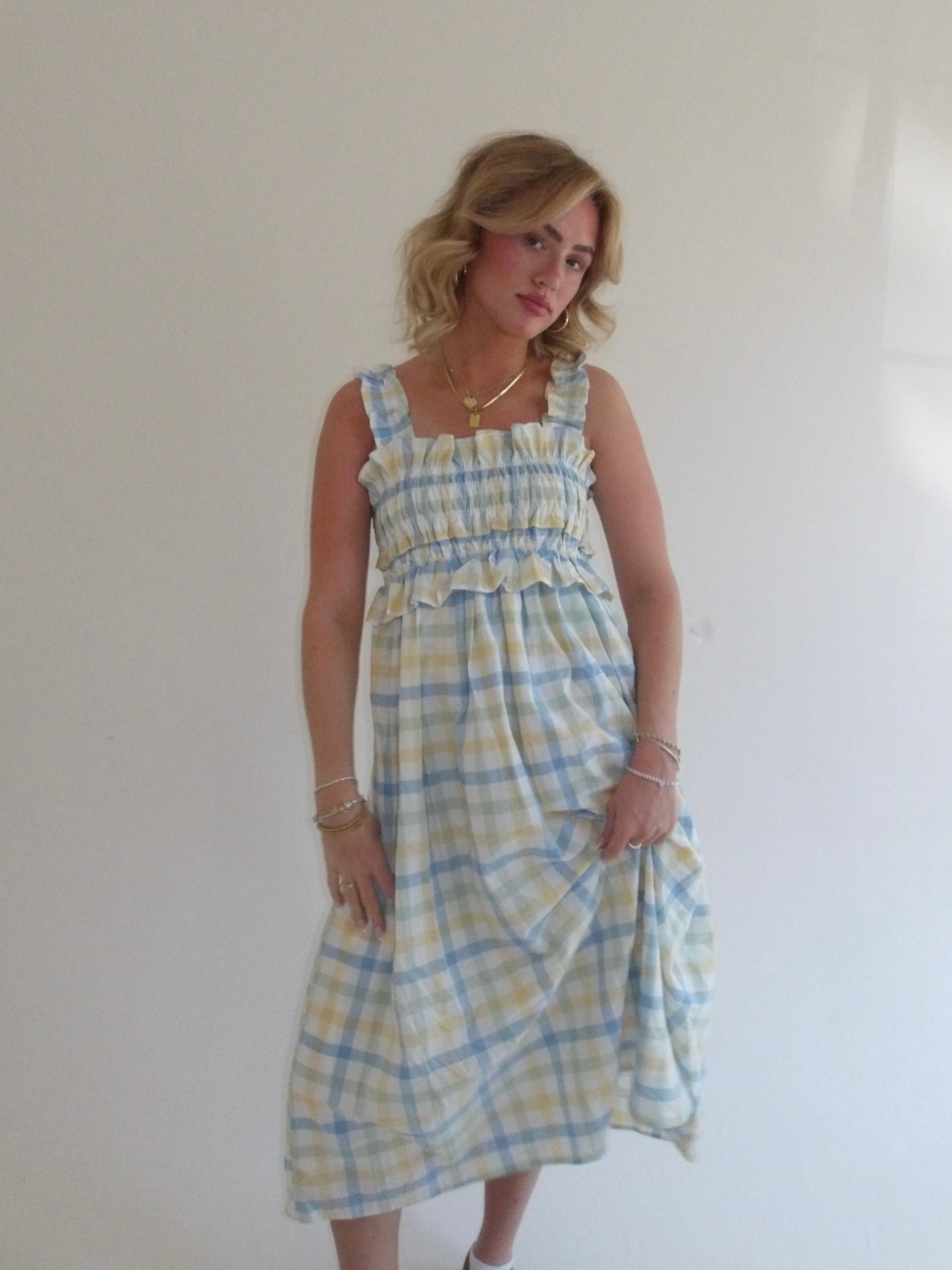 Sunday Gingham Picnic Dress