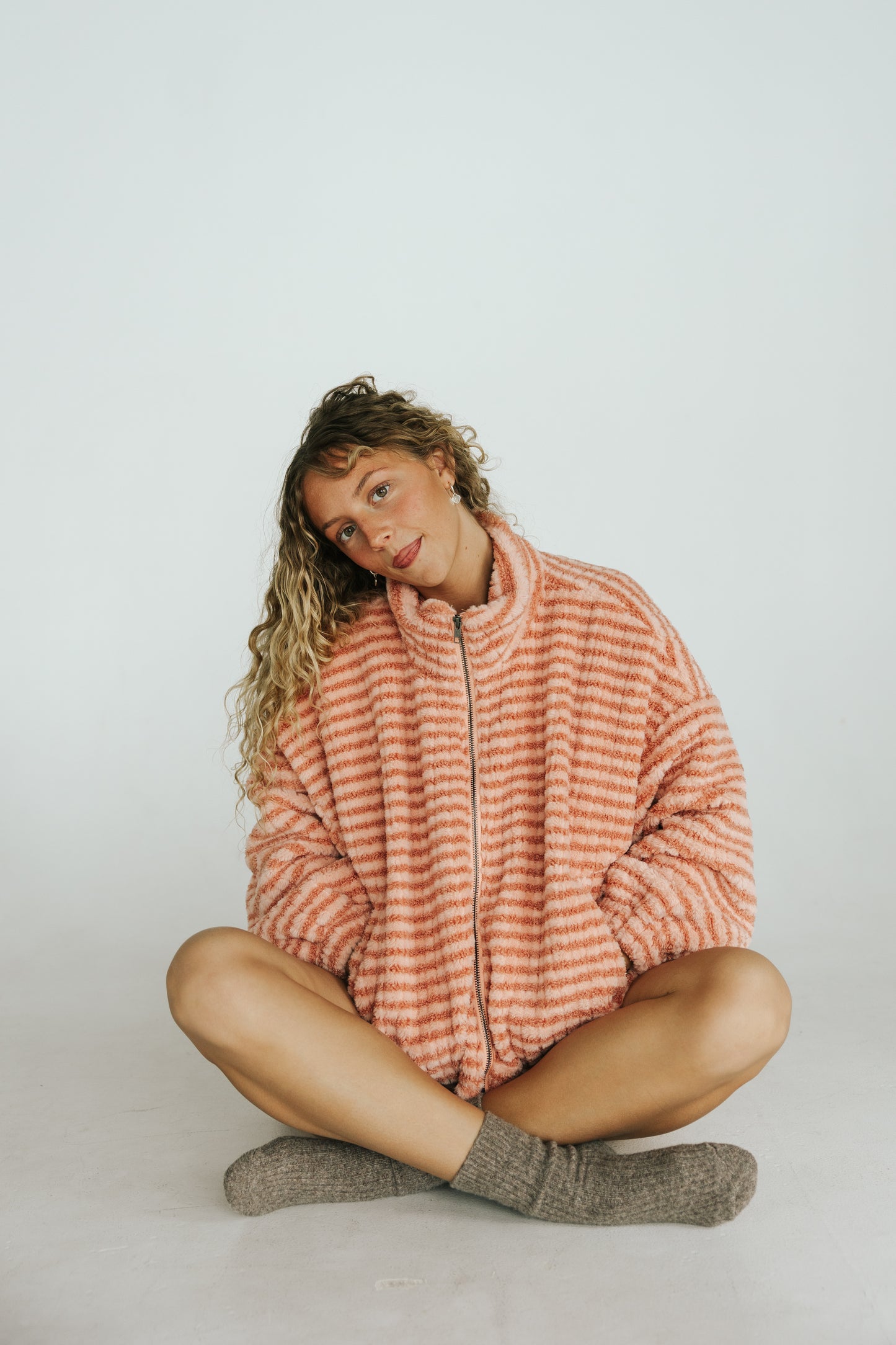 Riot Fuzzy Striped Sherpa (FALL RESTOCK PRE-ORDER)