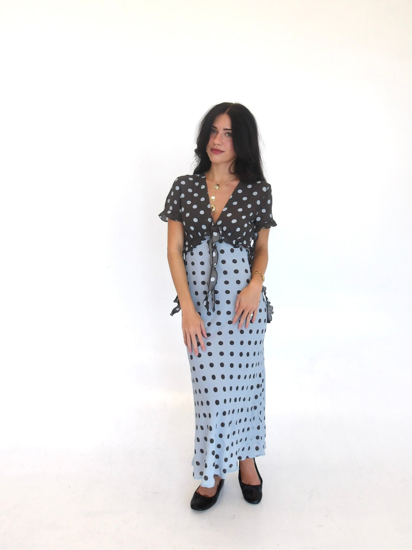 The Sunday Chocodot Maxi Dress