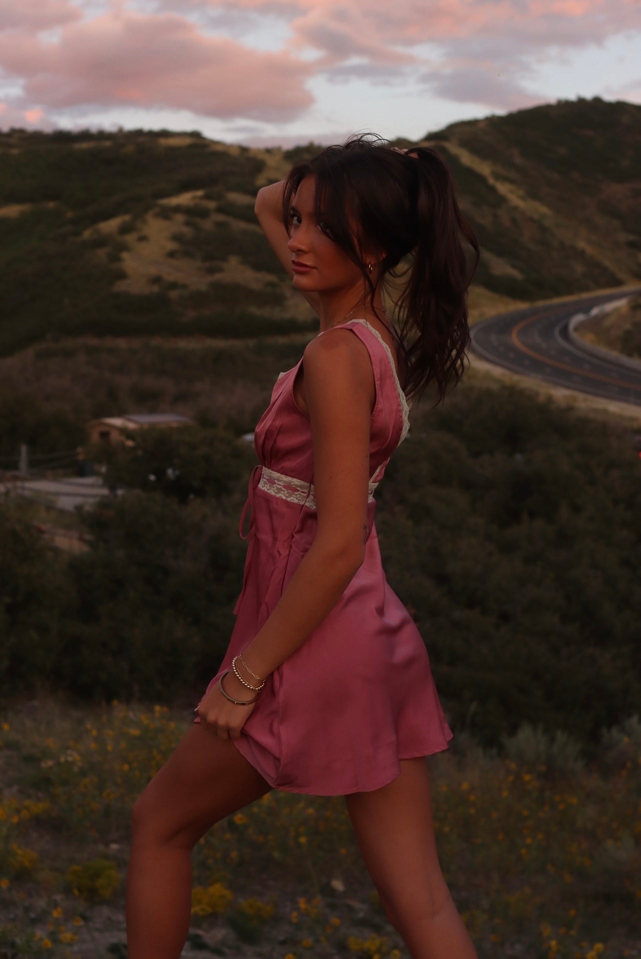 Sunday Berry Lace Dress