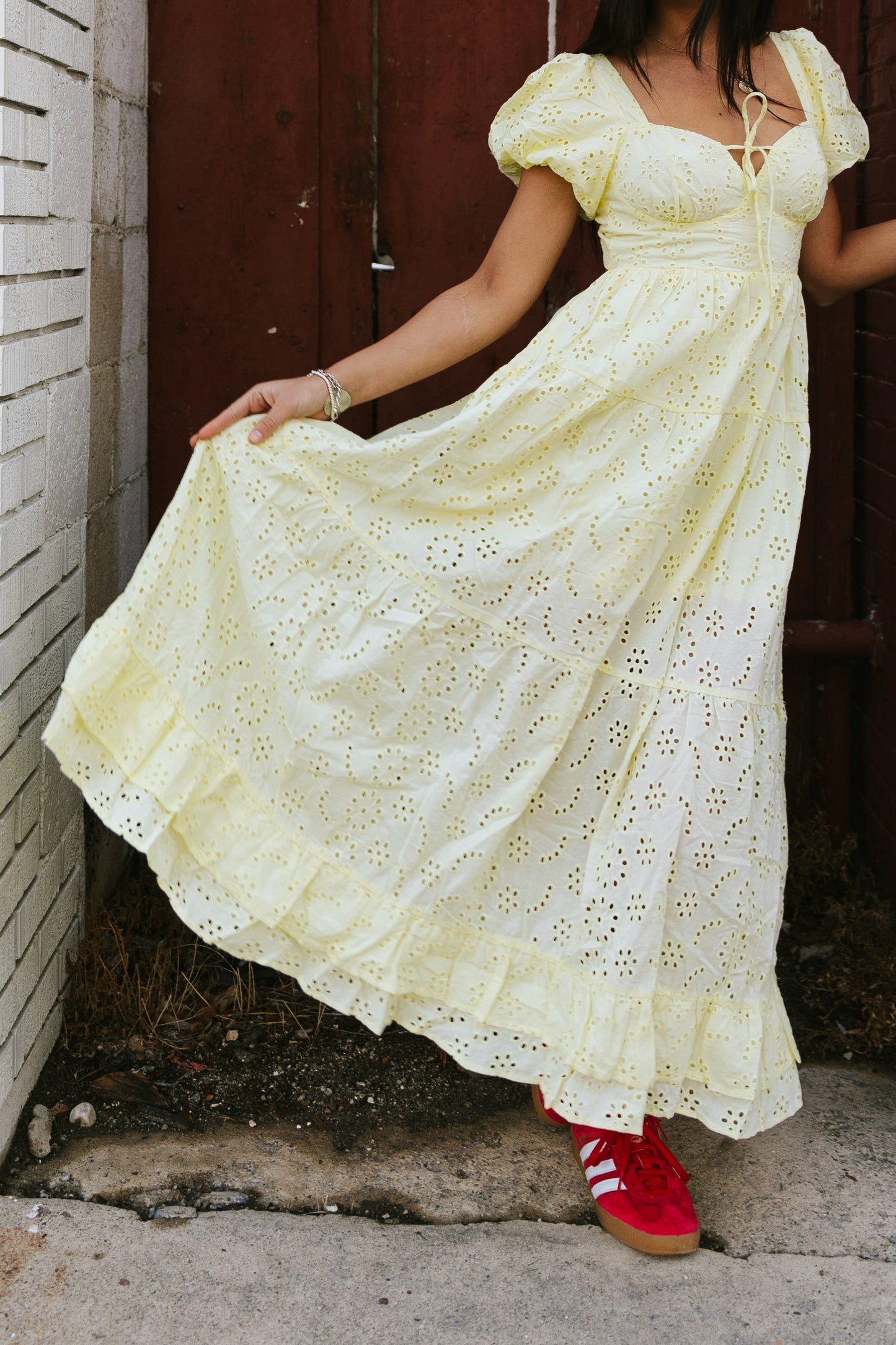 Sunday Lemon Puff Maxi Dress (FALL RESTOCK PRE-ORDER)