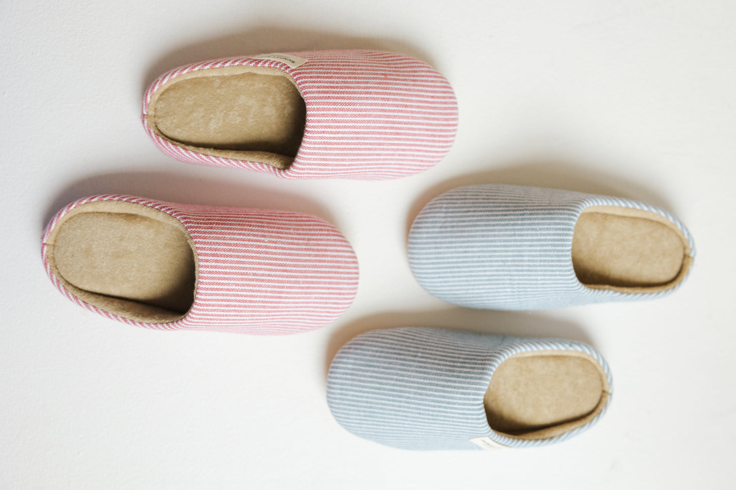 Riot Micro Stripped Slippers in- Strawberry (FALL RESTOCK PRE-ORDER)