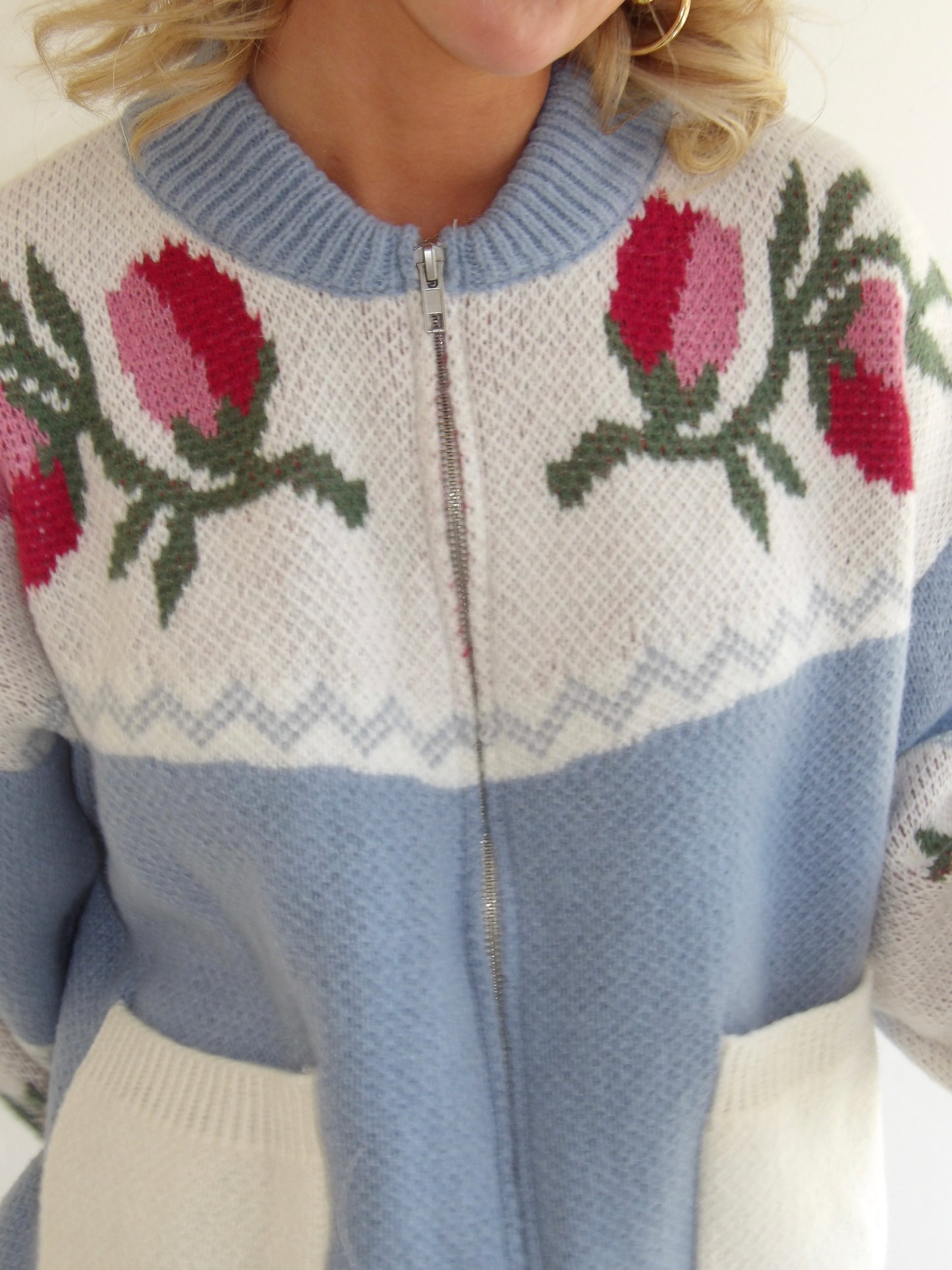 Riot Slouchy Girl Sweater in Tulip