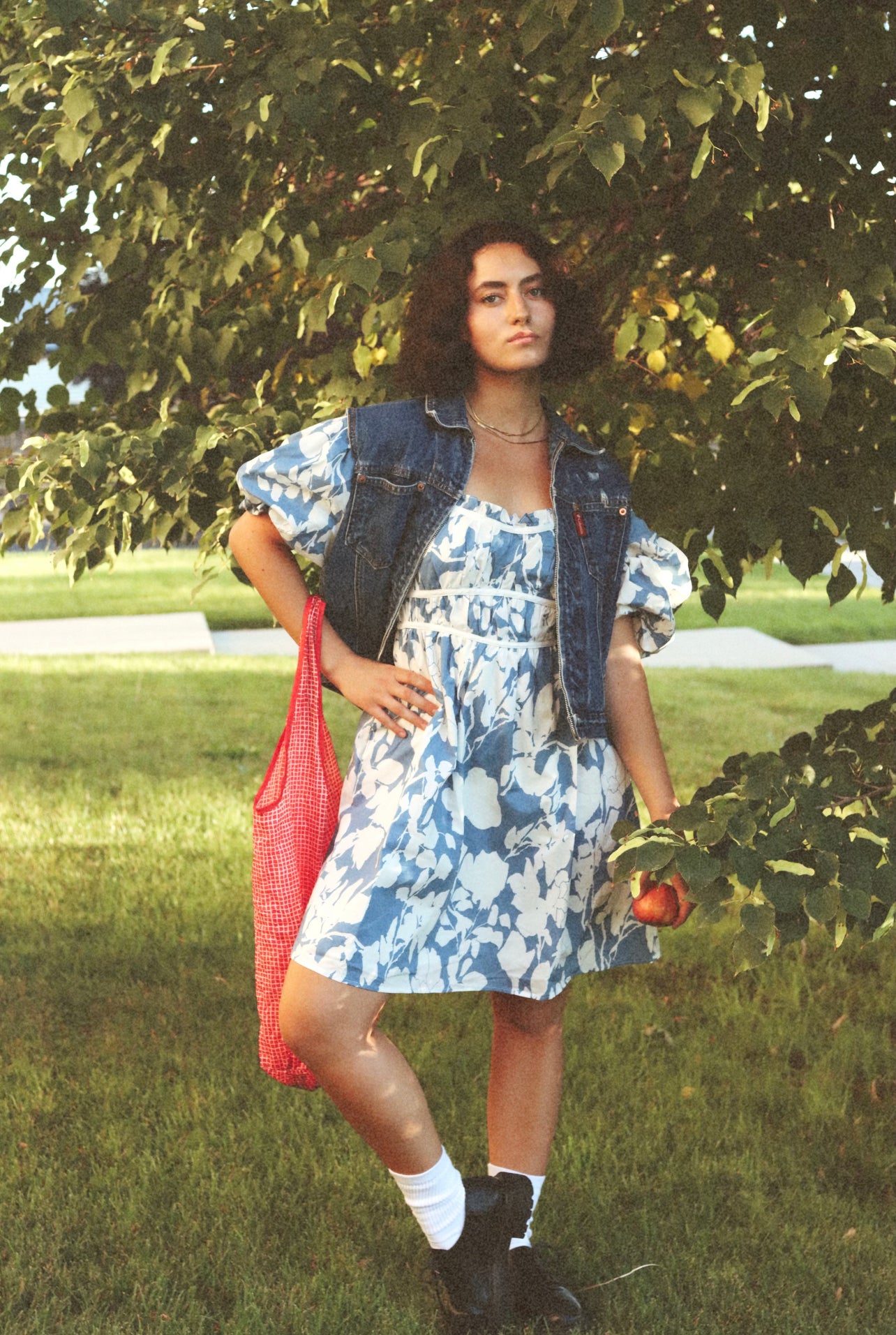 Sunday Blueberry Cream Dress