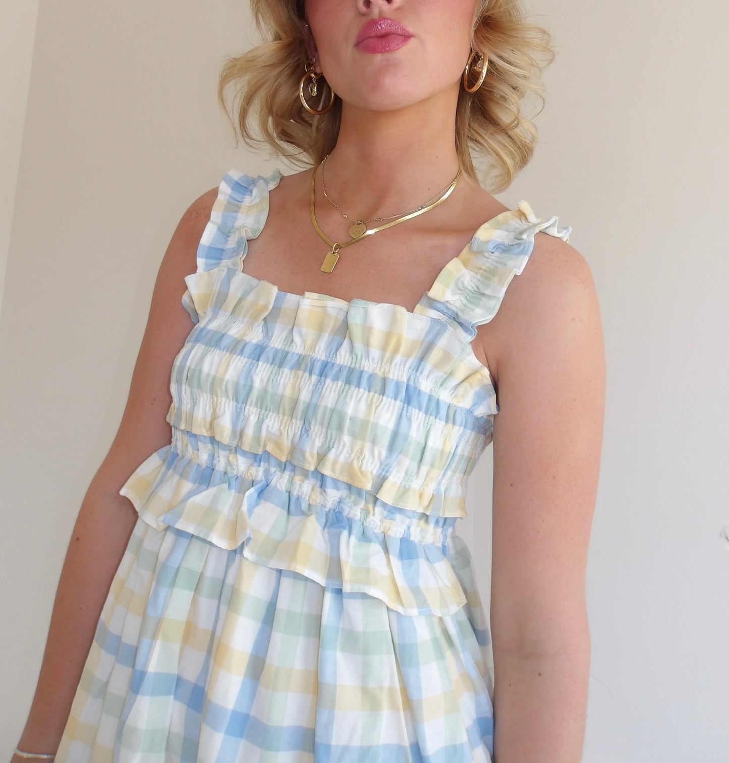 Sunday Gingham Picnic Dress
