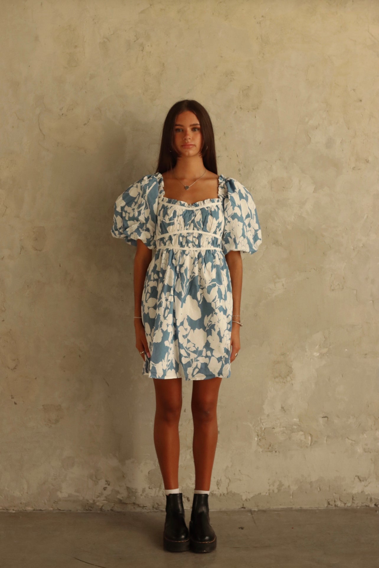 Sunday Blueberry Cream Dress