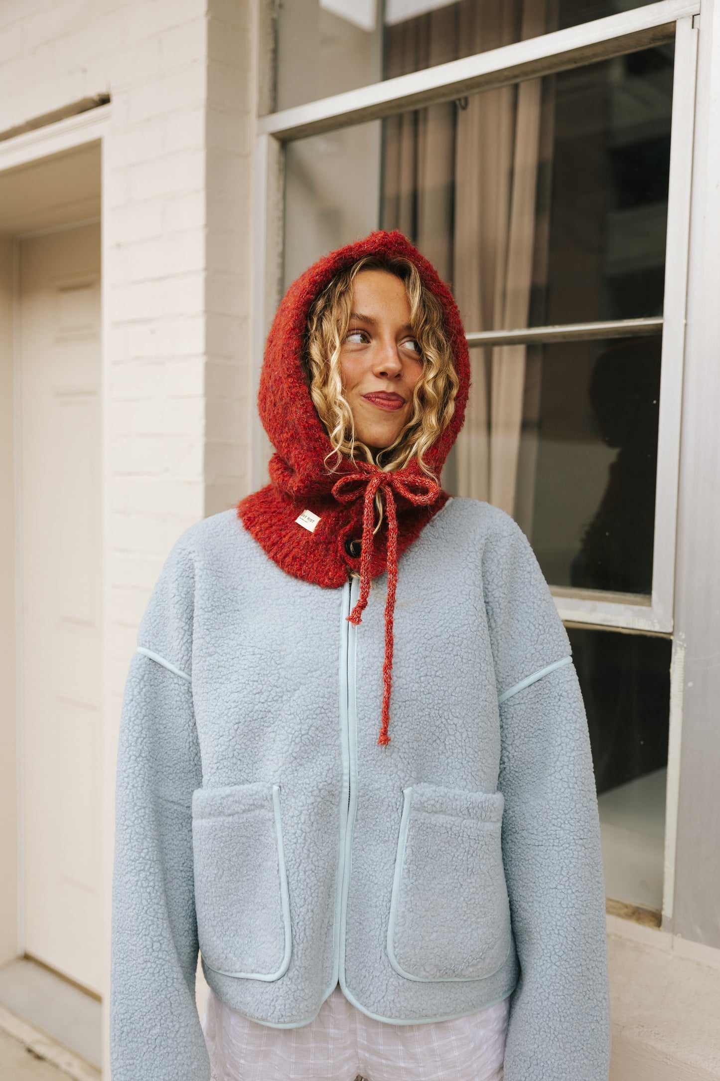 Riot Knit Balaclava in- Cherry (FALL RESTOCK PRE-ORDER)