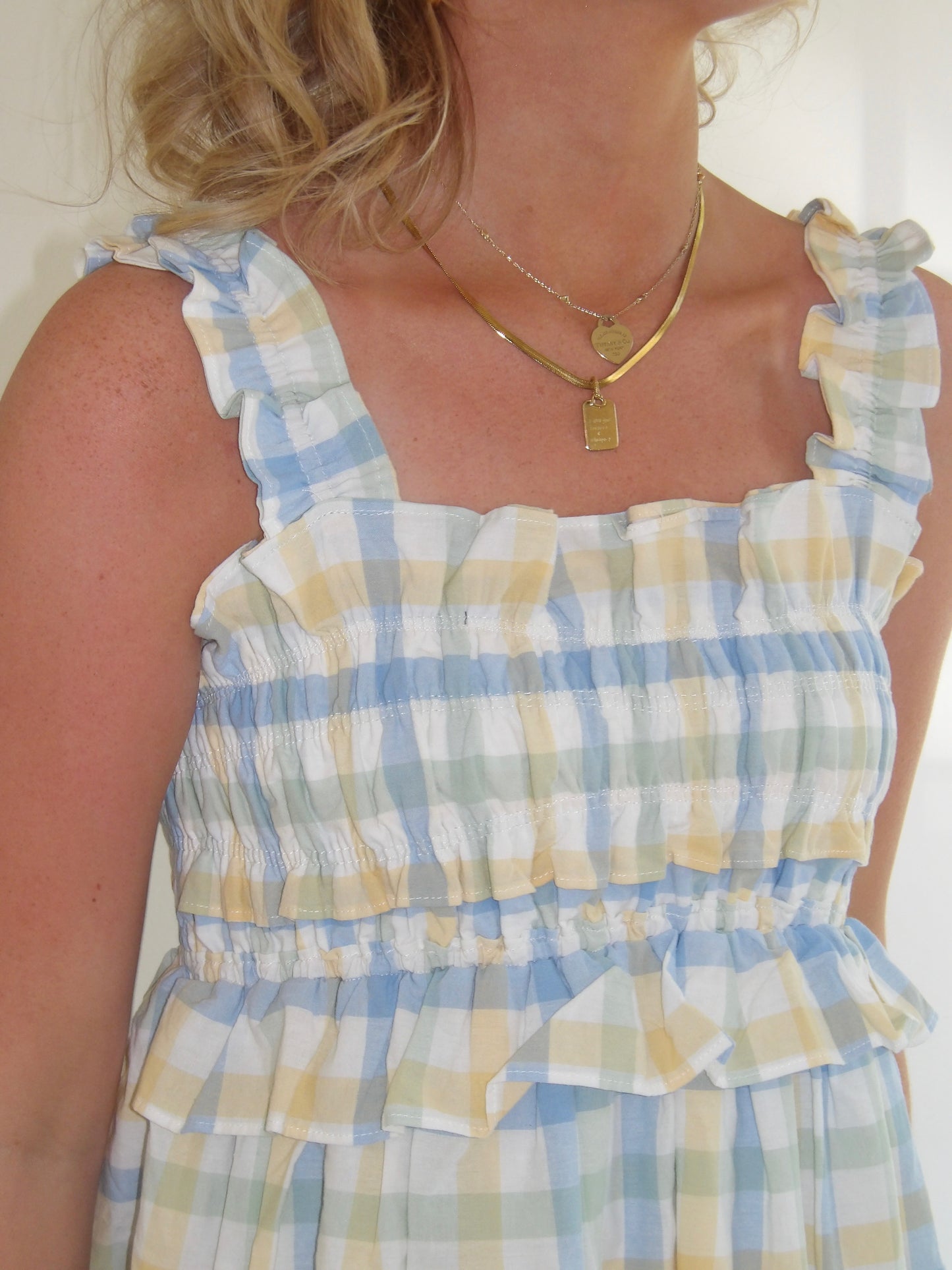 Sunday Gingham Picnic Dress