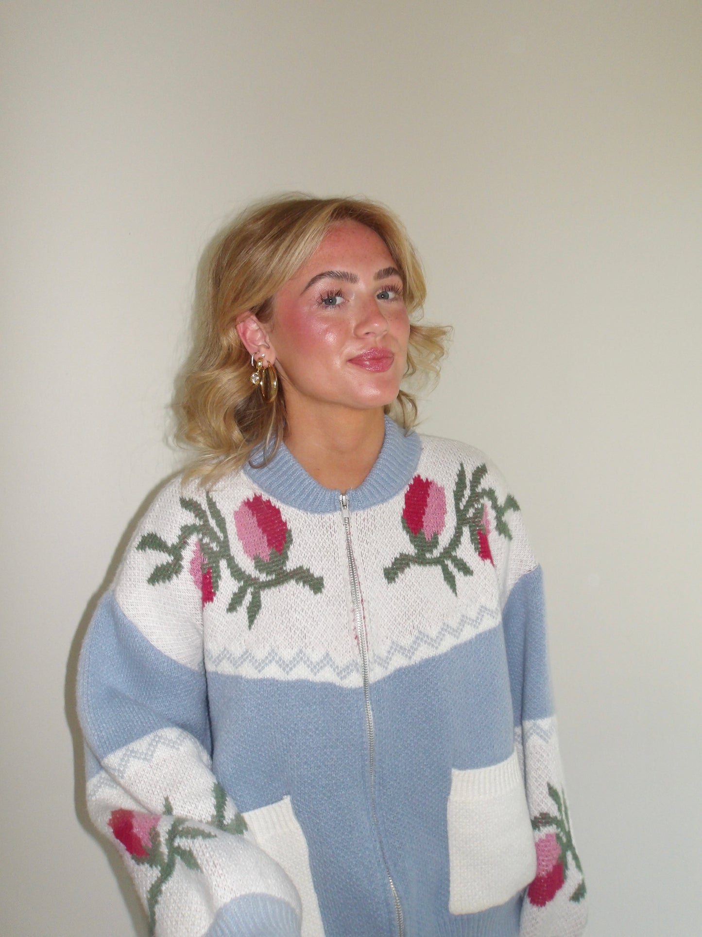 Riot Slouchy Girl Sweater in Tulip