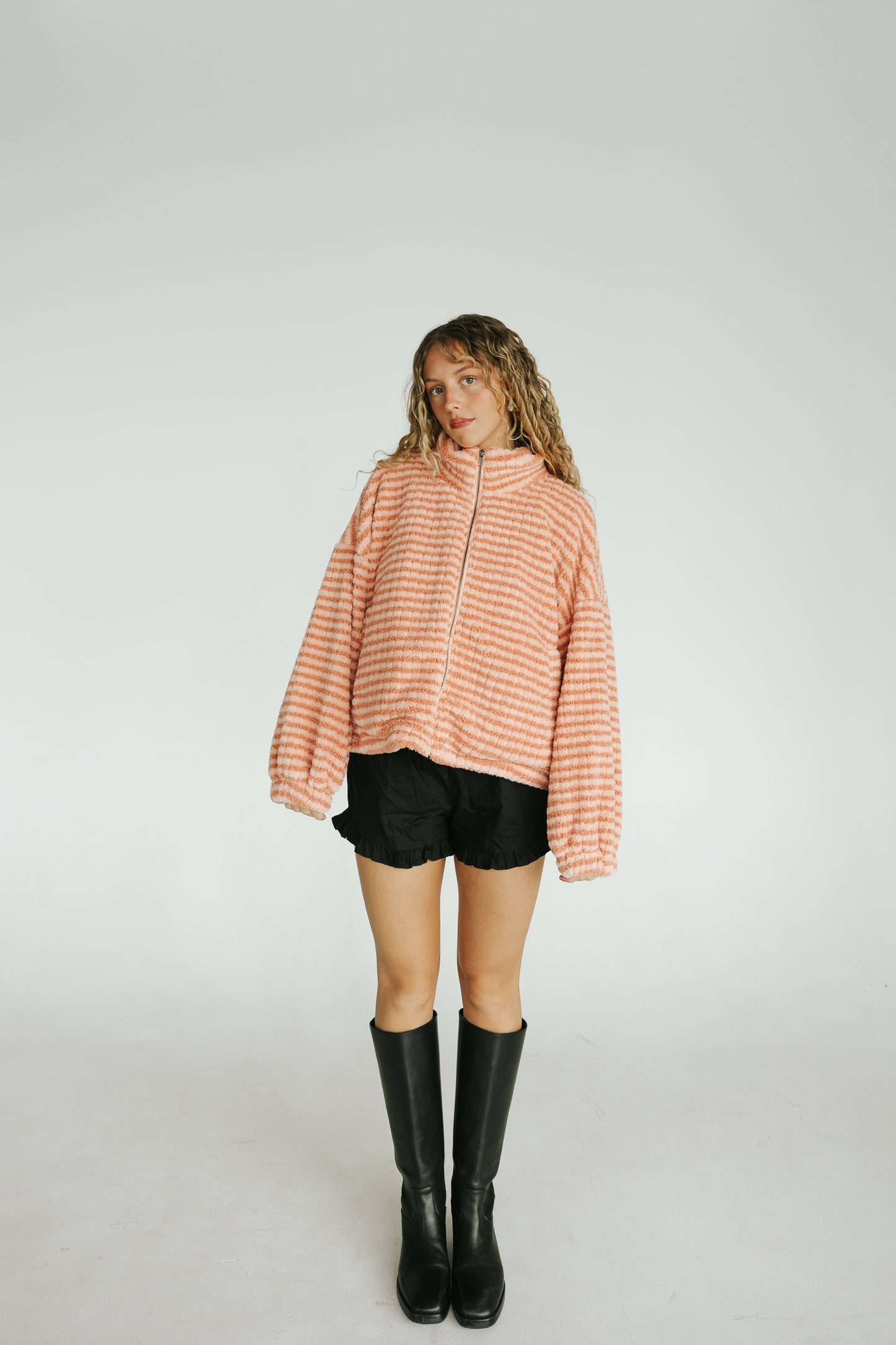 Riot Fuzzy Striped Sherpa (FALL RESTOCK PRE-ORDER)