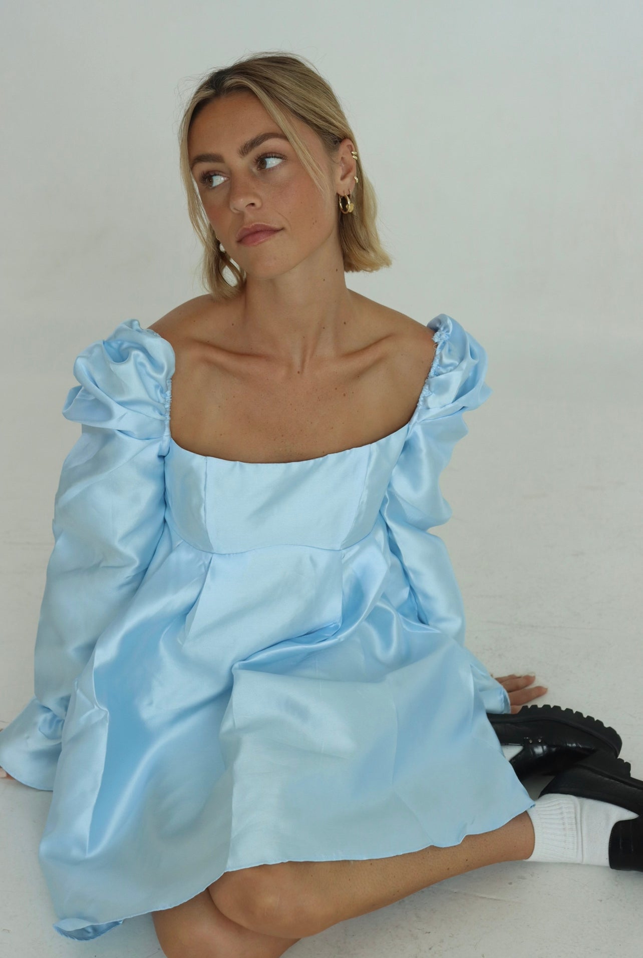 Sunday Sky Baby Bow Dress (FALL RESTOCK PRE-ORDER)