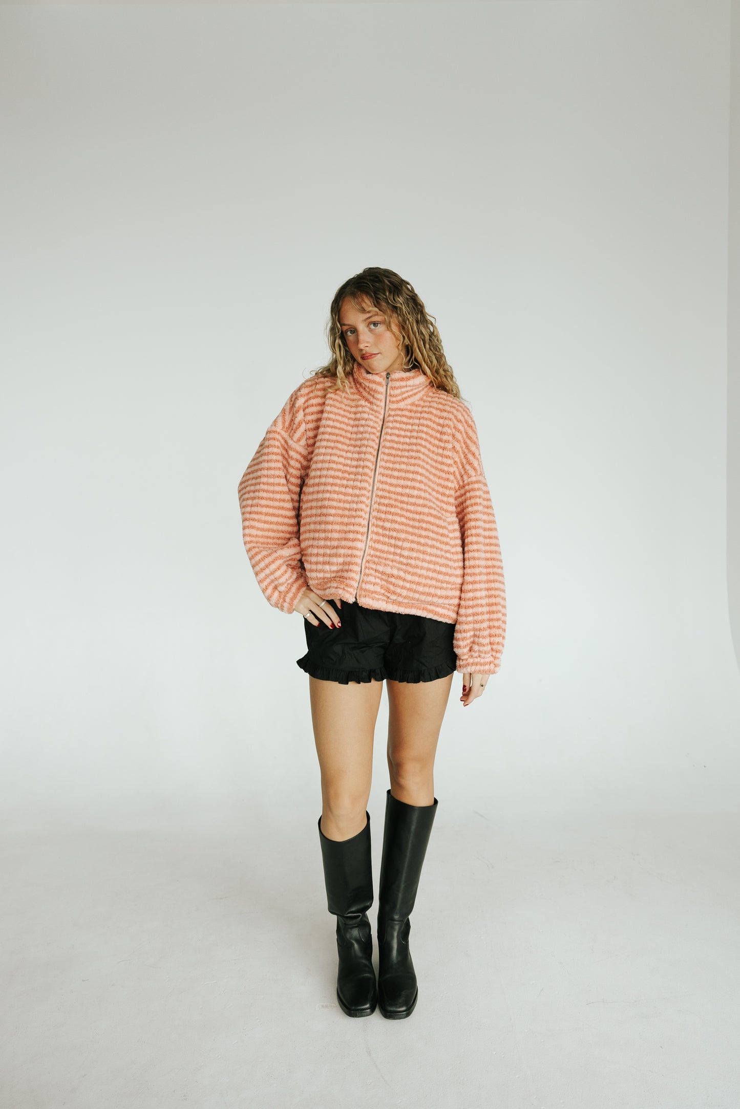 Riot Fuzzy Striped Sherpa (FALL RESTOCK PRE-ORDER)