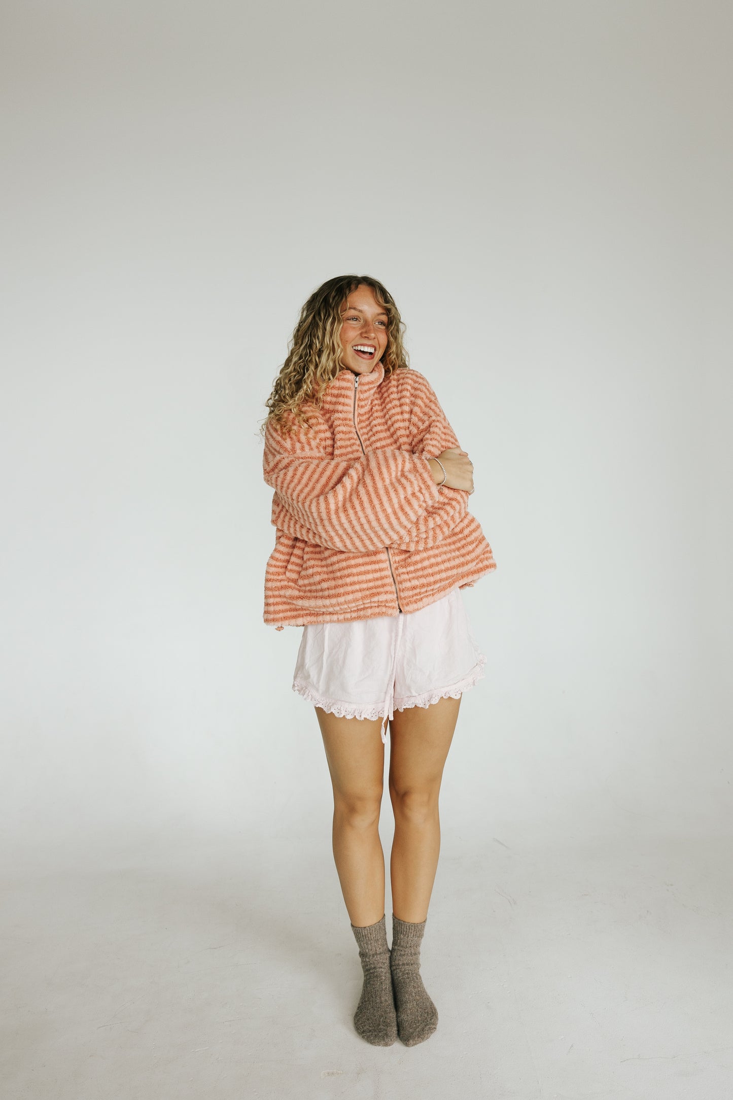 Riot Fuzzy Striped Sherpa (FALL RESTOCK PRE-ORDER)