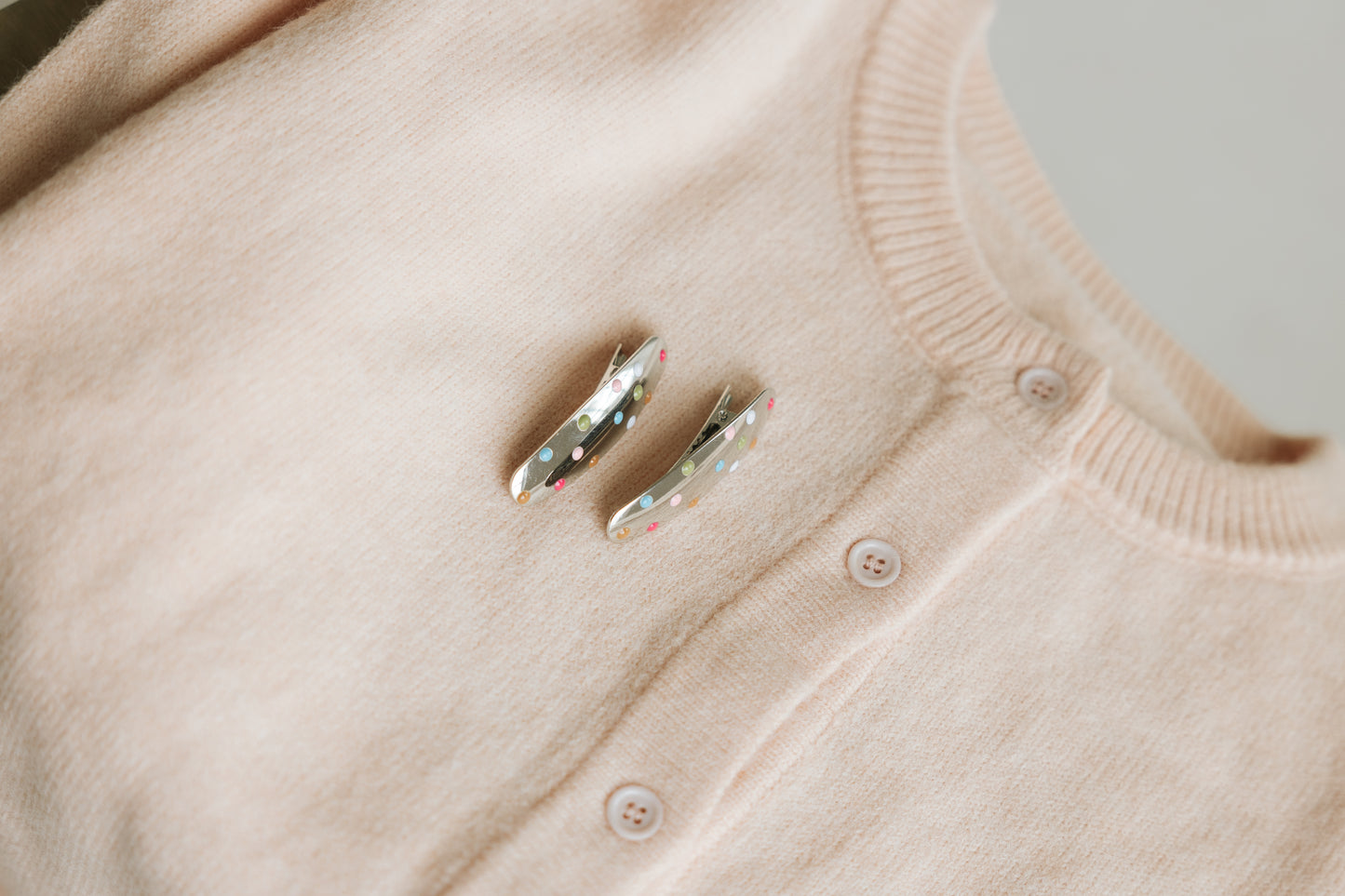 Sunday Silver Double Clips (Set Of 2) (FALL RESTOCK PRE-ORDER)