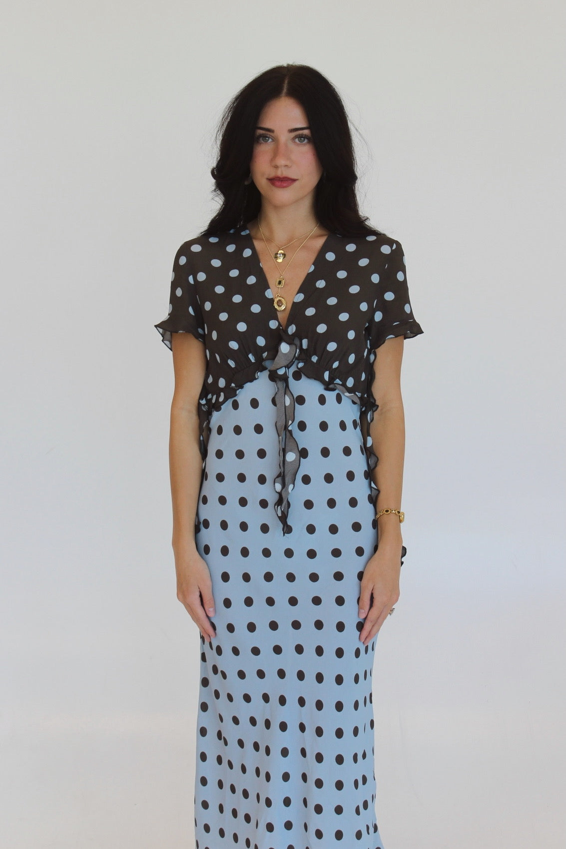 The Sunday Chocodot Maxi Dress