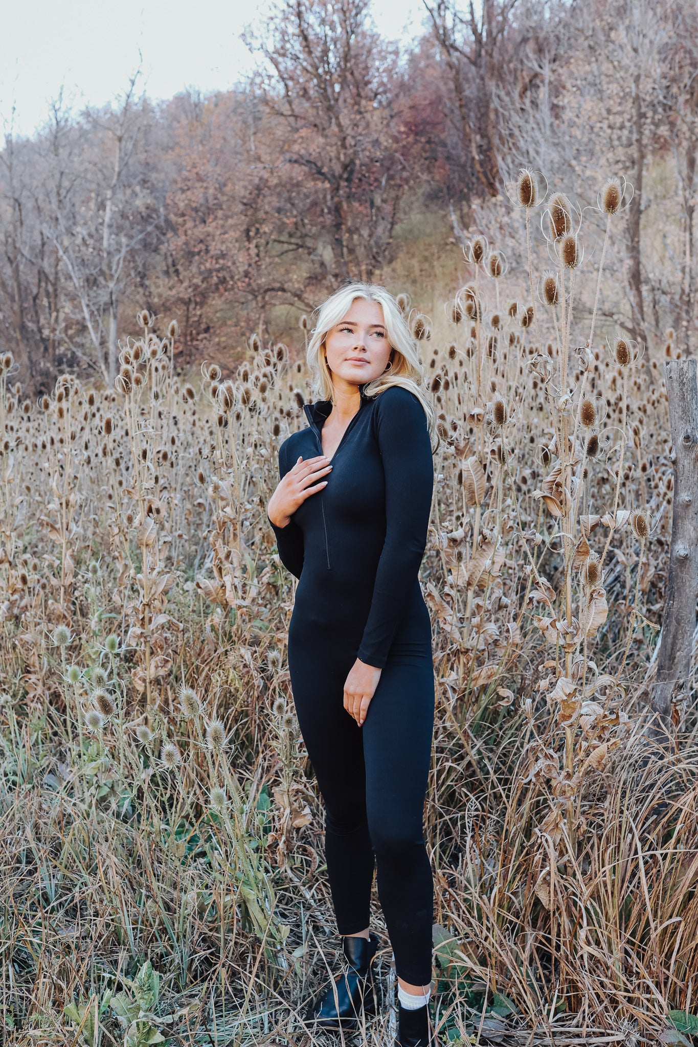 LOML Midnight Bodysuit in Black