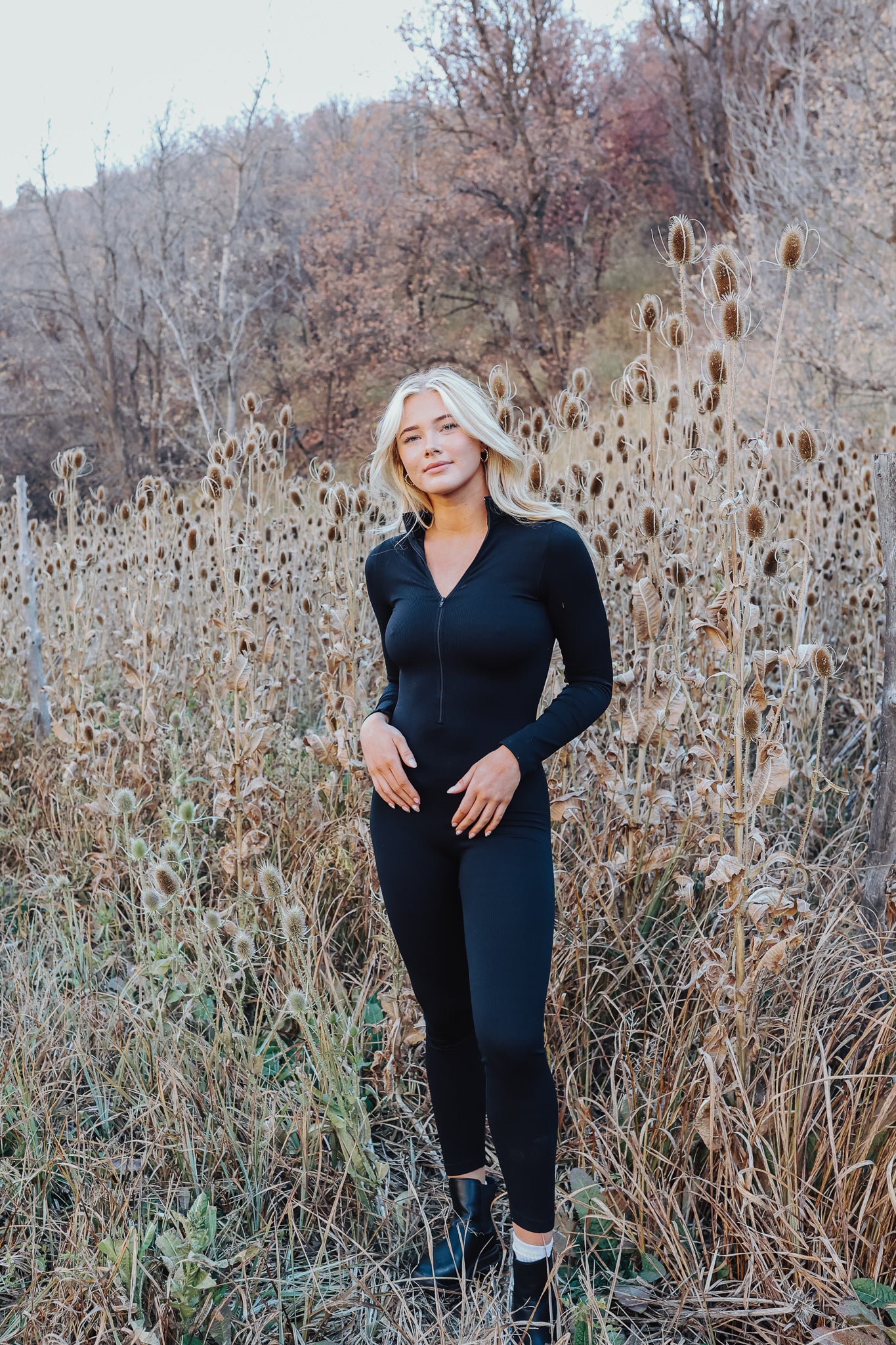 LOML Midnight Bodysuit in Black