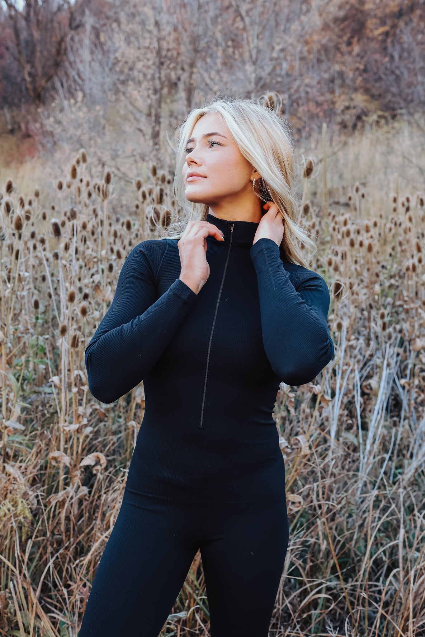 LOML Midnight Bodysuit in Black