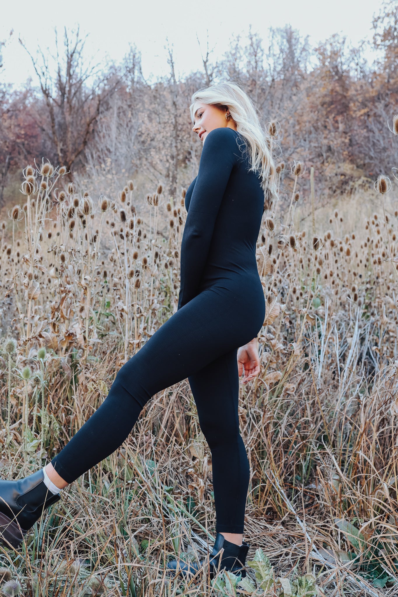 LOML Midnight Bodysuit in Black