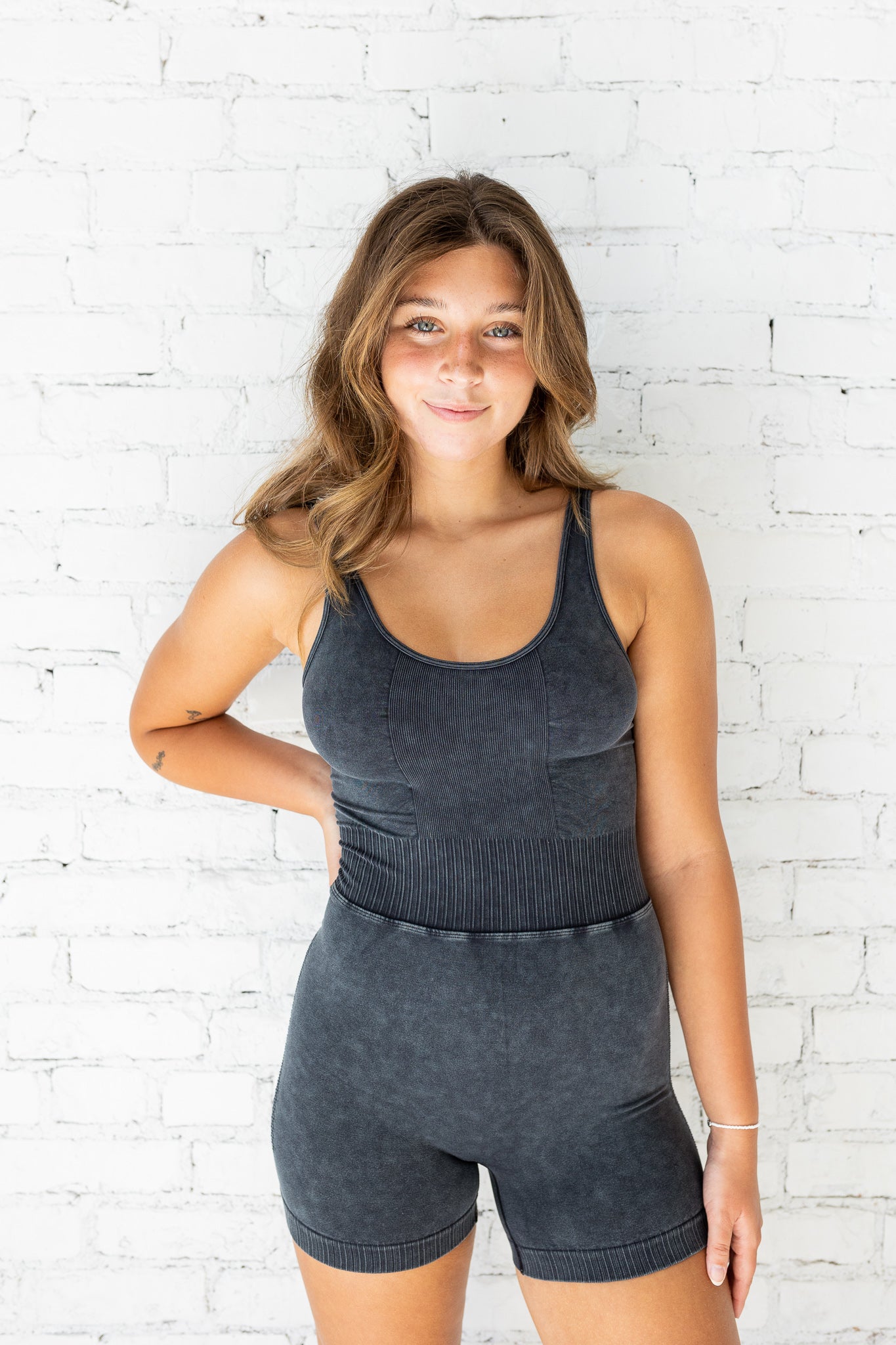 A Freebie Summer Bodysuit In Black