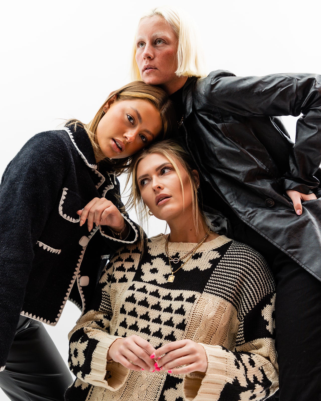 Abstract Knit Sweater