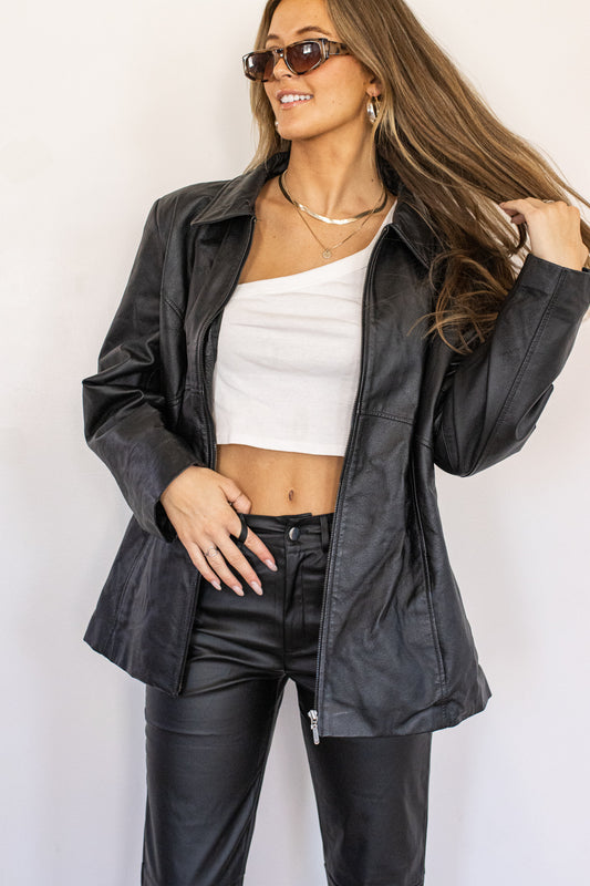 New Mom Leather Pants