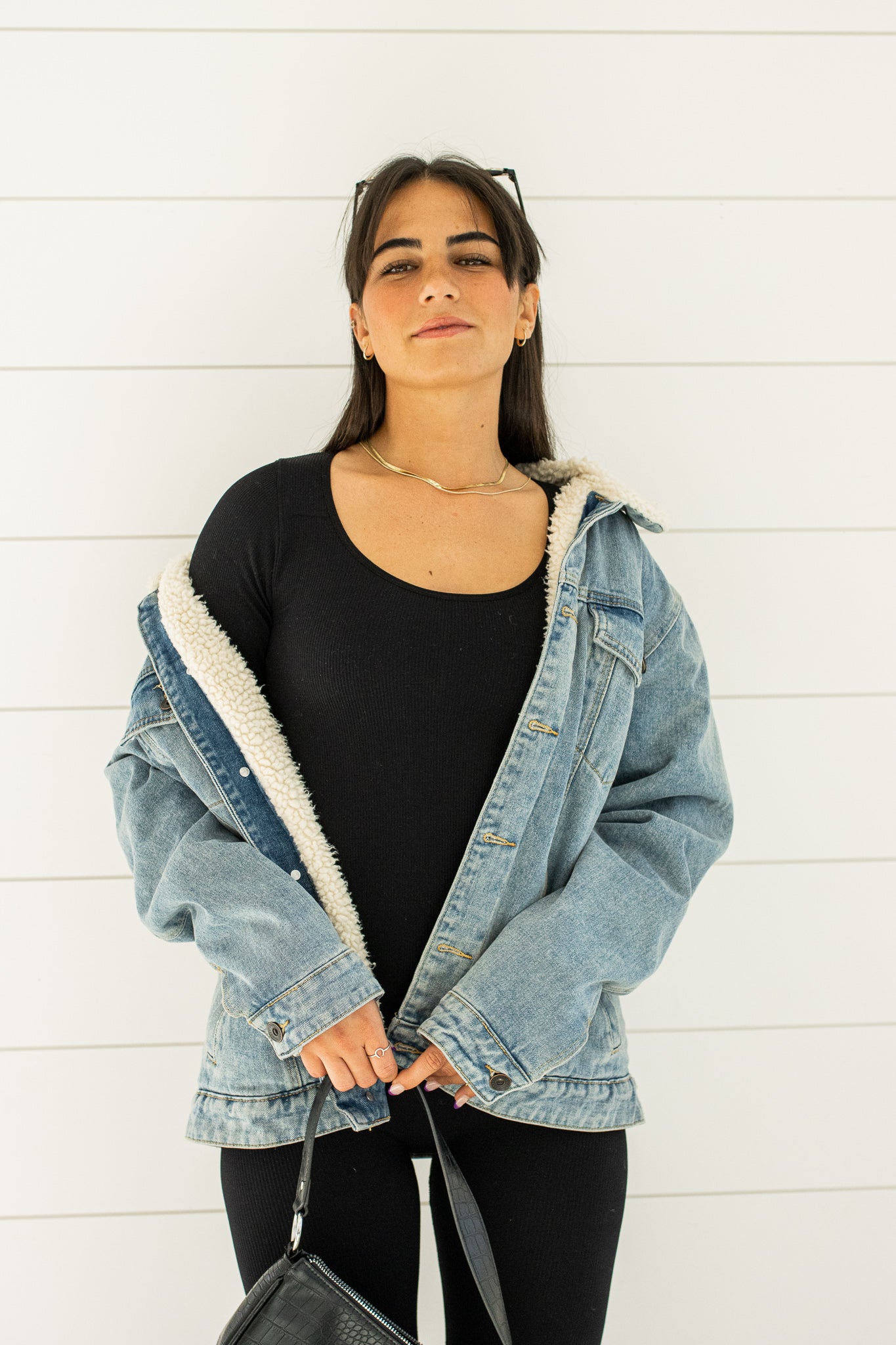 LOML Long Sleeve Bodysuit in Black