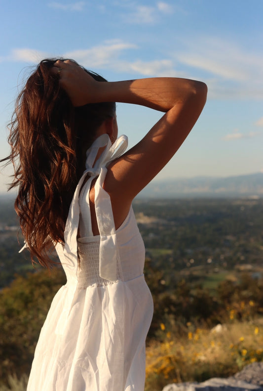 Sunday Bow Cloud Dress