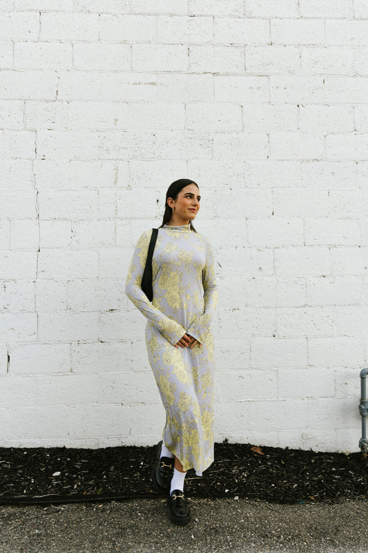 Sunday Pineapple Pillow Maxi Dress