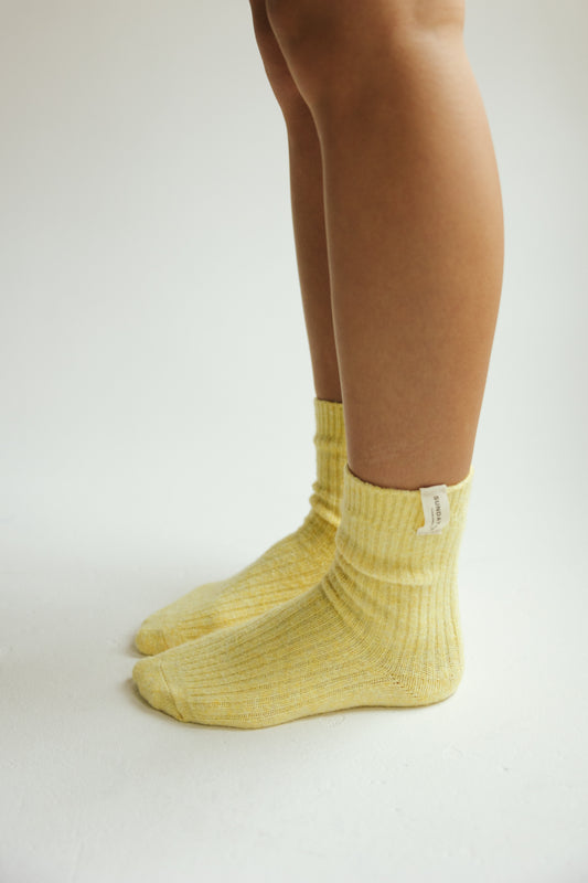 Riot Pastel Club Socks in- Butter (FALL RESTOCK PRE-ORDER)