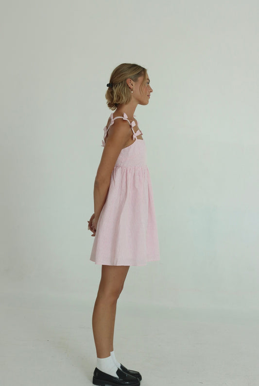 Sunday Strawbaby Bow Tank Dress