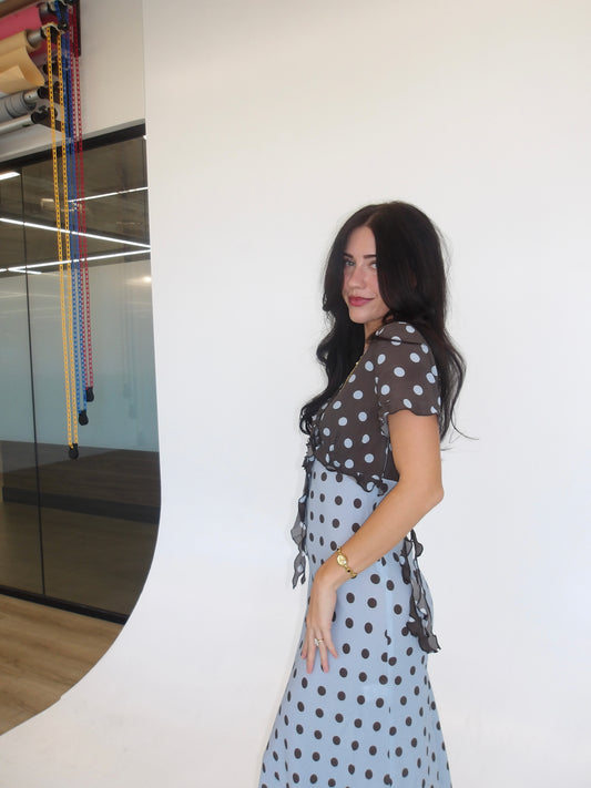 The Sunday Chocodot Maxi Dress