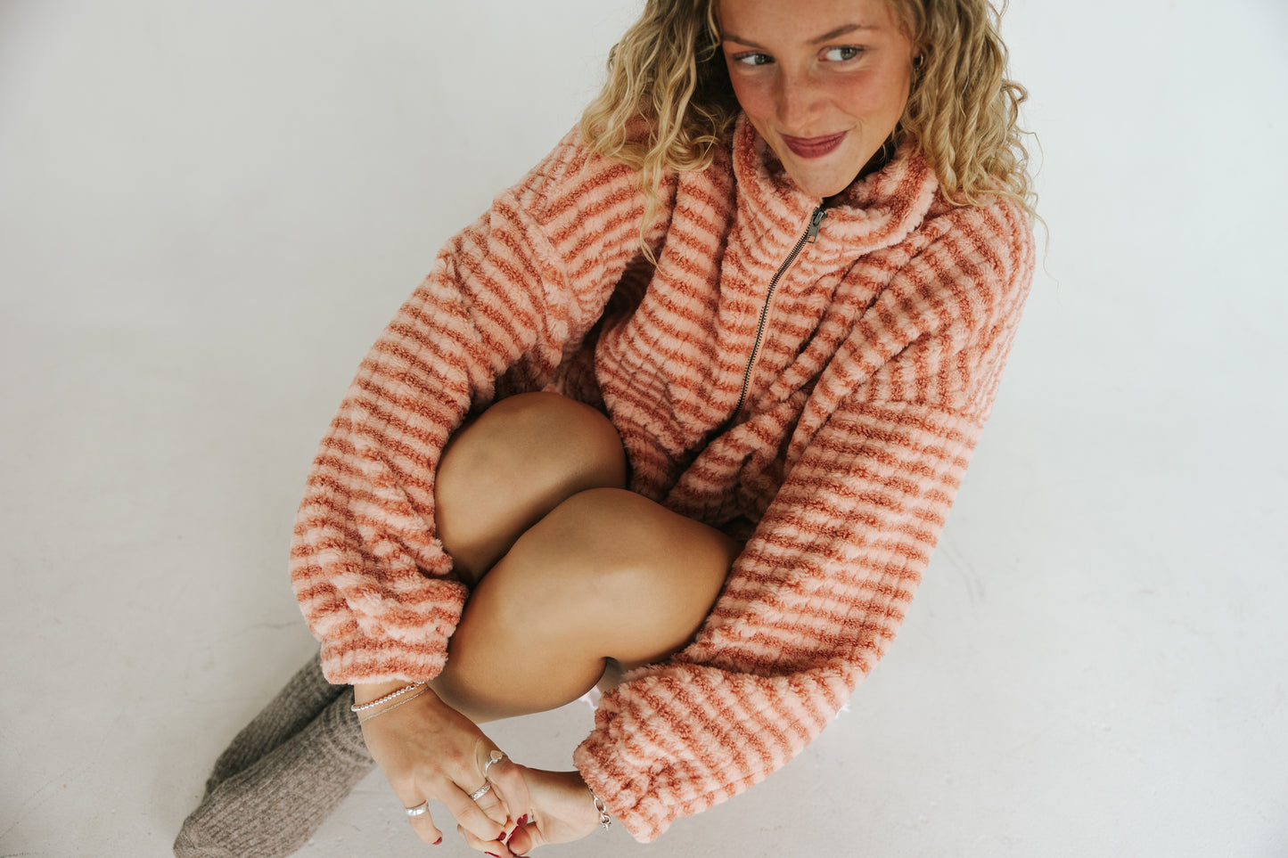 Riot Fuzzy Striped Sherpa