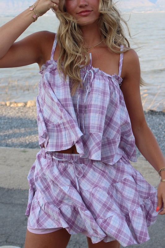 Sunday Ruffleberry Skort Set