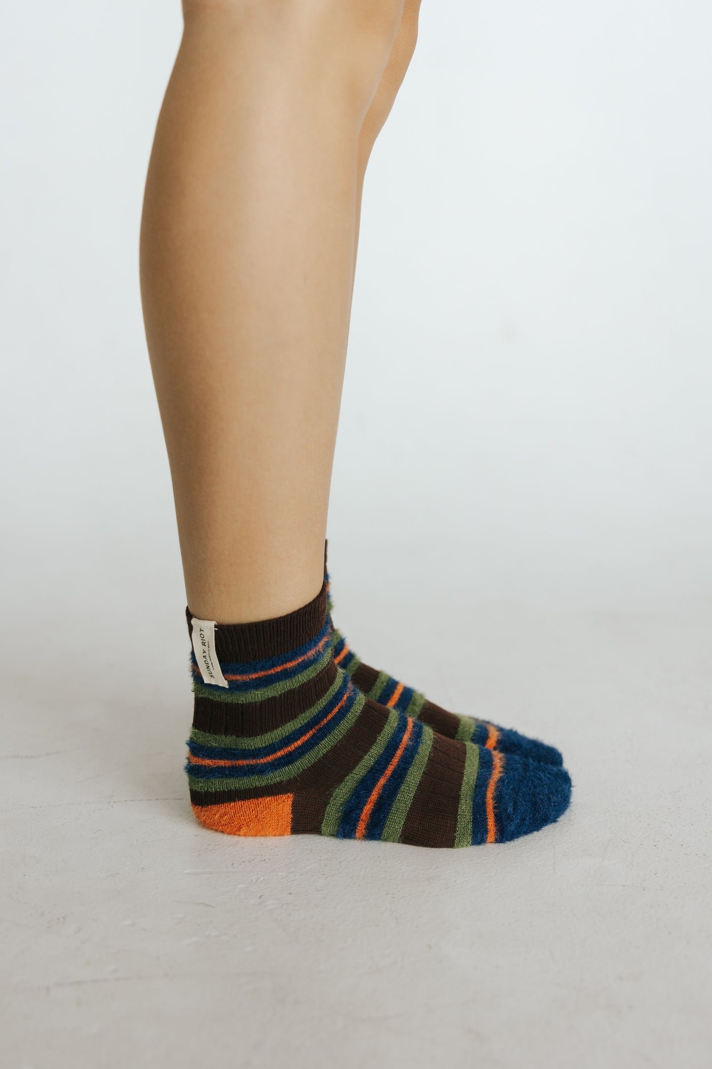 Riot Club Socks in- Fuzzy Stripes