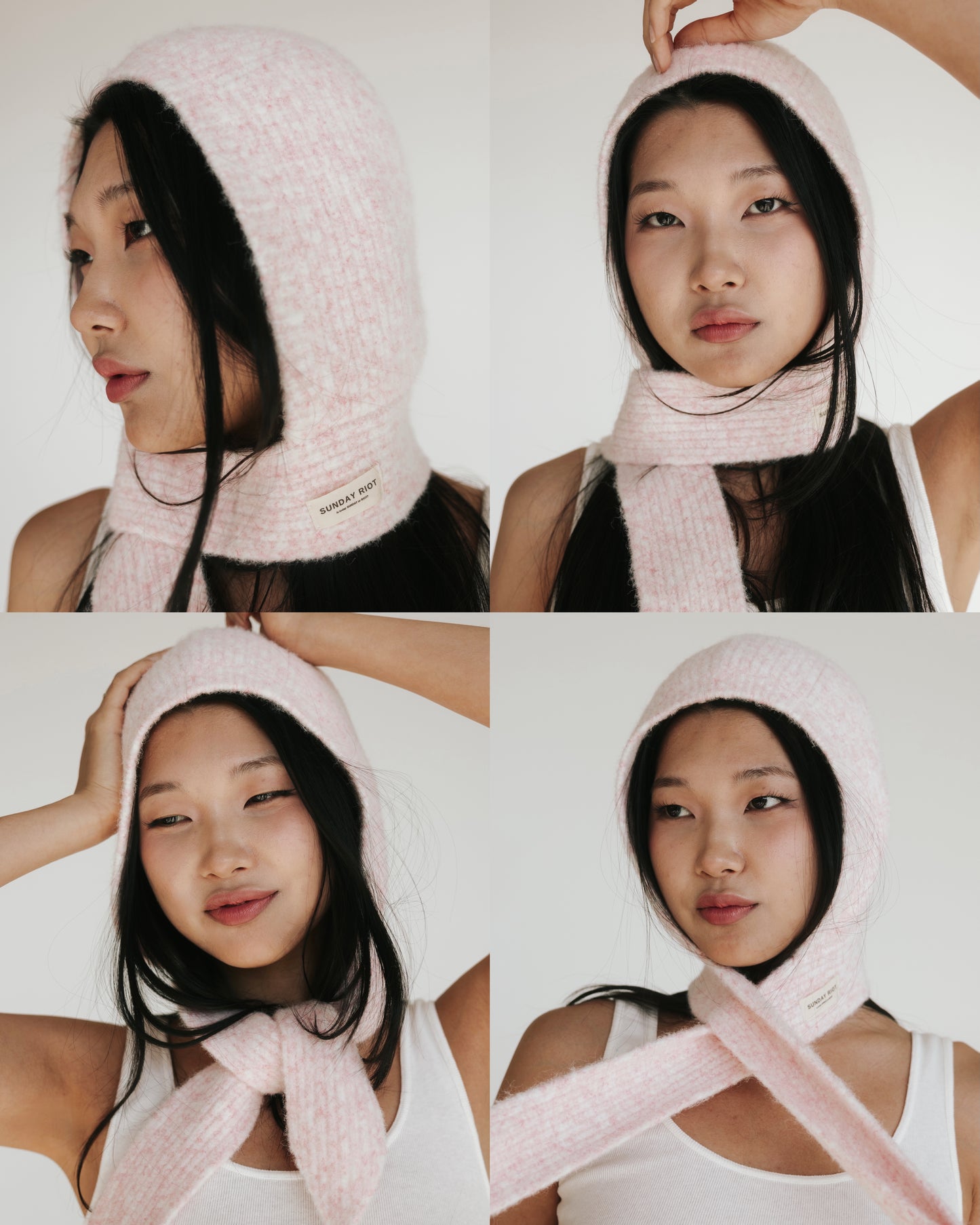 Riot Scarf Balaclava in- Ballerina