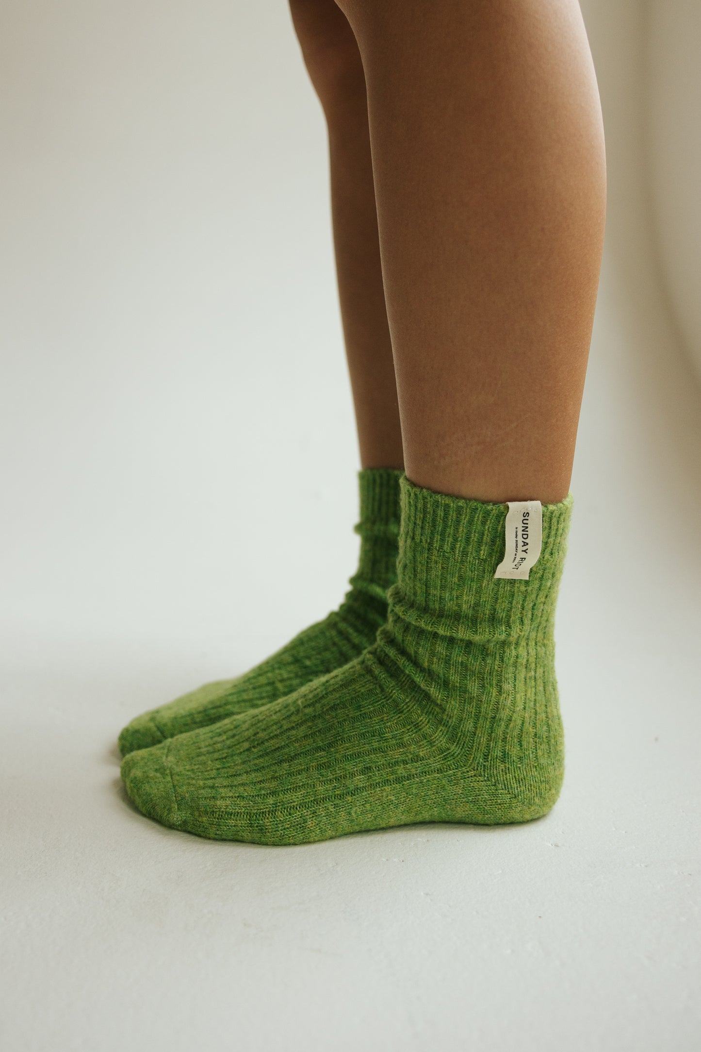 Riot Pastel Club Socks in- Olive