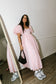 Sunday Strawbaby Puff Maxi Dress