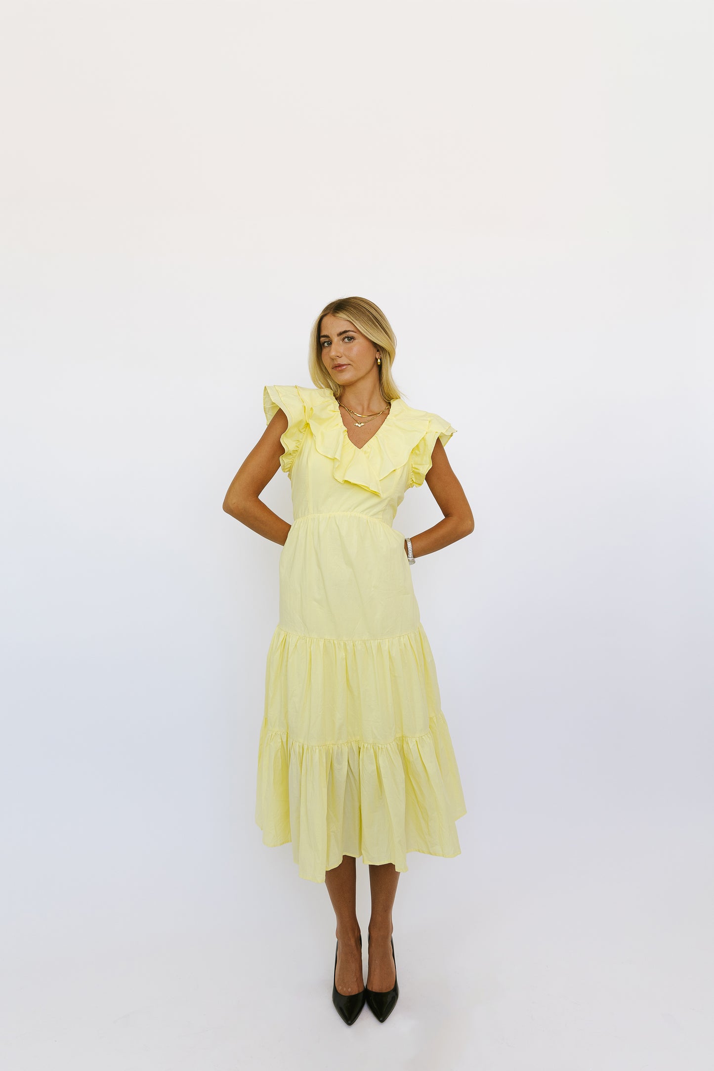 Sunday Sunlit Ruffles Dress