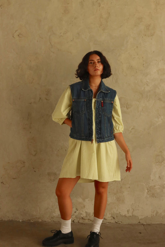 Sunday Crispy Leaf Bow Dress