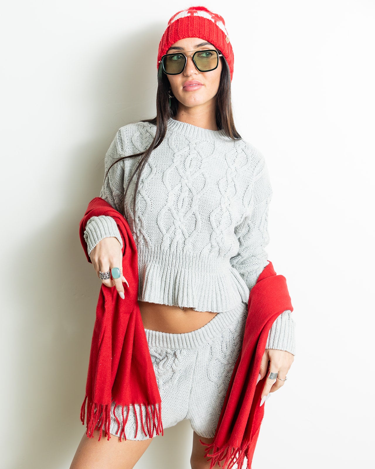Riot Knitted Bunny Sweater Set