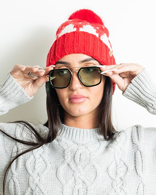 Riot Cherry Holiday Beanie