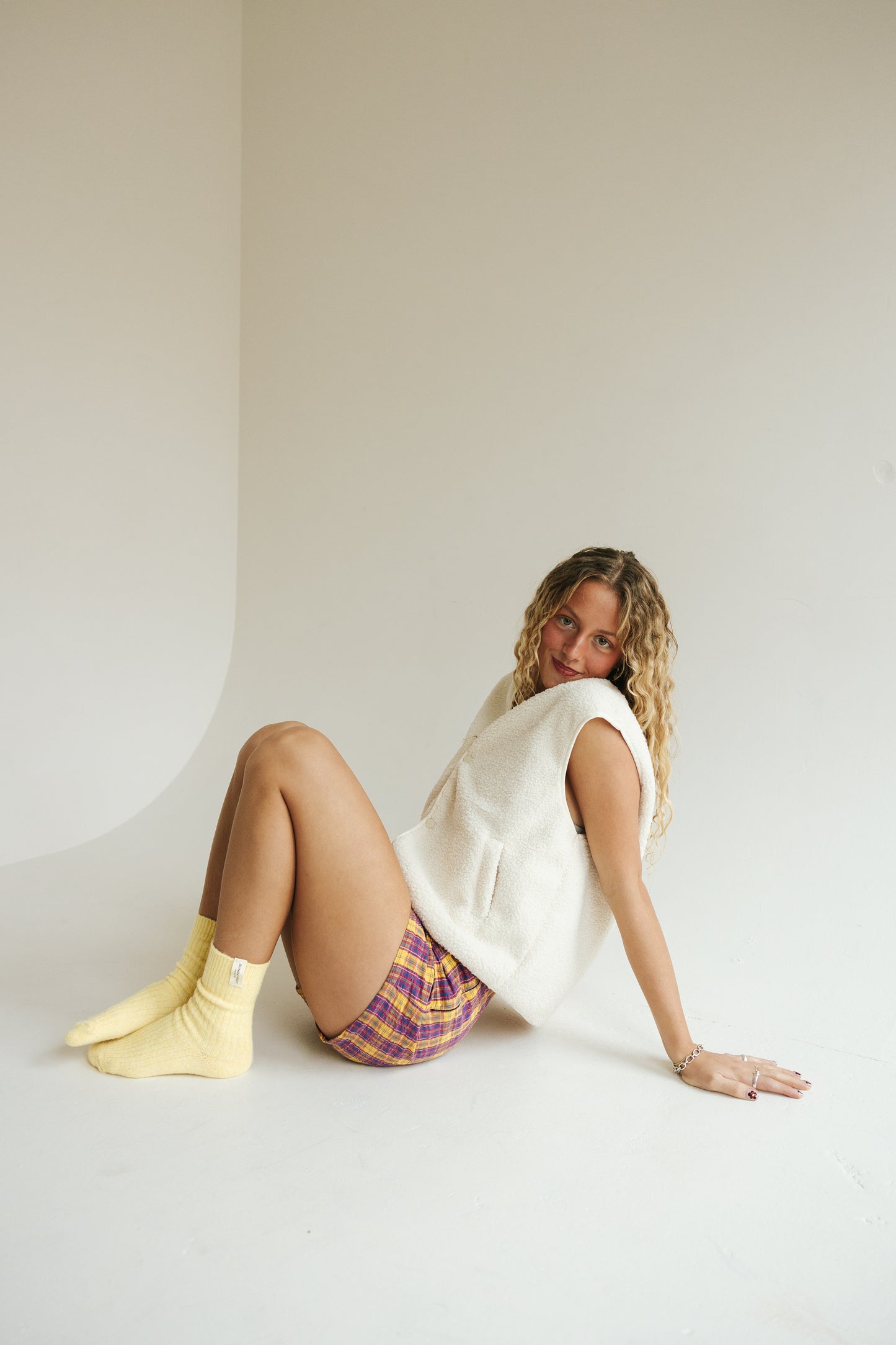 Riot Pastel Club Socks in- Butter