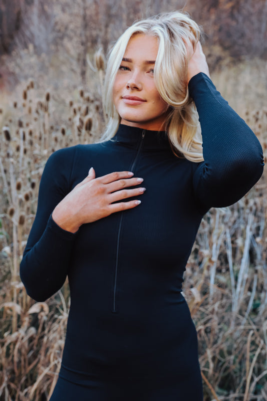 LOML Midnight Bodysuit in Black