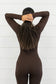 LOML Long Sleeve Bodysuit in Brown